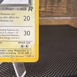 Pokemon Dark Magneton 11/82 Team Rocket Holo Rare 60 HP Card 2000 English - Image 3