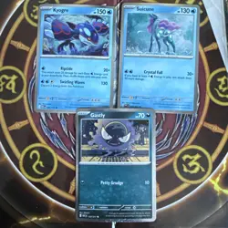 Set Of 3 Cosmo Holo Promo Cards- Suicune, Kyogre, Gastly - Image 2