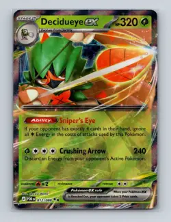 Decidueye ex 012 2026 Pokemon Perfect Order Double Rare Card NM+ (a) - Image 1