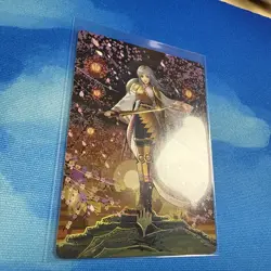 MTG The Wandering Emperor Art Card Kamigawa: Neon Dynasty 50/81 gold stamp - Image 2