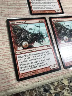 War Elemental - Mirrodin Card - MTG - HP - Condition Shown In Many Pictures - Image 1