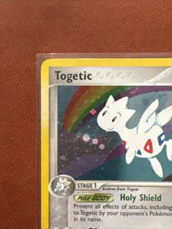 Togetic HOLO EX Team Rocket Returns 14/109 Pokemon TCG LP/NM Raw Ungraded Swirl - Image 3