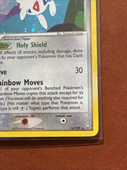 Togetic HOLO EX Team Rocket Returns 14/109 Pokemon TCG LP/NM Raw Ungraded Swirl - Image 5