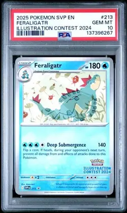 Feraligatr #213 - Pokemon 2024 Illustration Contest Promo - PSA 10 - Image 1