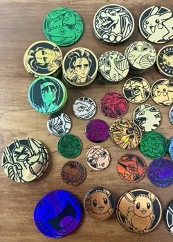 Pokemon TCG Coin Lot - LOT OF 130+ Pokemon Coins - Image 2
