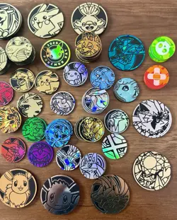 Pokemon TCG Coin Lot - LOT OF 130+ Pokemon Coins - Image 3