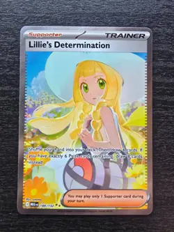 Pokemon TCG Lillie's Determination (MEG 184) Mega Evolution - NEAR MINT - Image 1