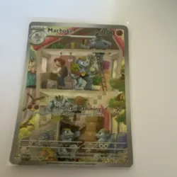 Pokemon Machoke 177/165 Sv: Scarlet & Violet 151 Holo 100HP English - Image 1