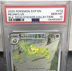 2025 Pokemon - SVP EN-SV Black Star Promo - #212 Reuniclus - PSA 10 (29381) - Image 5