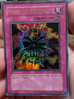 Yugioh Mask of Restrict LON-018 Labyrinth Of Nightmare NM - Image 1