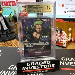 2025 ONE PIECE JAPANESE TREASURE CHEST VOL.1 #004 ZORO-JUUROU BGS10 Pristine - Image 1
