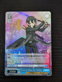 Weiss Schwarz Sword Art Online Time to Rise Up, Kirito SAO/S80-073SP SP English - Image 1