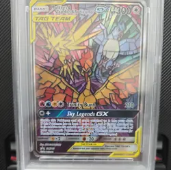 Pokemon Moltres & Zapdos & Articuno GX Hidden Fates ETB FA Promo SM210 PSA 10 - Image 2