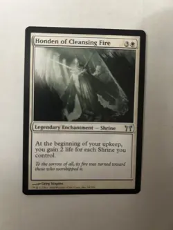 MTG NM Honden of Cleansing Fire Champions of Kamigawa Magic: The Gathering Card - Image 1