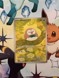 Pokemon TCG Rowlet 090/088 Illustration Rare Perfect Order NM/M - Image 1