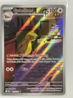 Pokemon Mega Evolution Gumshoos #153/132 Illustration Rare NM - Image 1