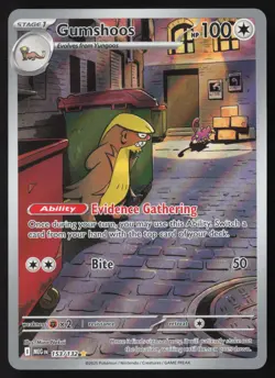 Gumshoos - 153/132 - Illustration Rare - Mega Evolution - Pokemon Card - NM/M - Image 1