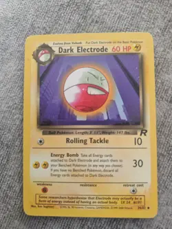 Dark Electrode 34/82 Team Rocket Uncommon Pokemon Card - LP WOTC Vintage TCG - Image 1