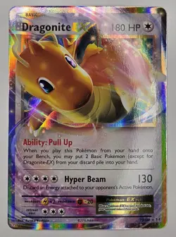 Pokemon TCG Dragonite EX Evolutions Ultra Rare Holo Card 72/108 NM Condition - Image 1