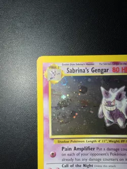 Pokemon TCG Gym Heroes Sabrina's Gengar Holo Rare Card 14/132 Unlimited - Image 2