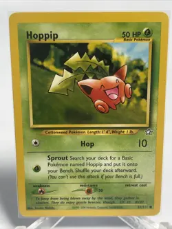 HOPPIP 61/111 - Neo Genesis Set - VINTAGE WOTC Pokemon Card - Unlimited - NM - Image 2
