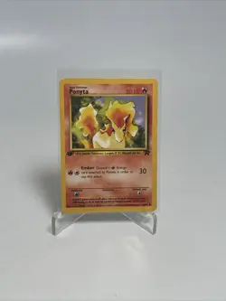 Pokemon Card TCG Team Rocket #64/82 Ponyta 1st Edition LP Vintage - Image 1