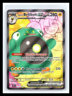 💥 Pokemon Card Ionos Bellibolt Ex 172/159 Scarlet Violet Journey Together Holo - Image 1