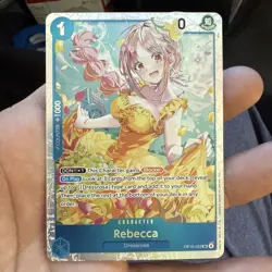 ONE PIECE TCG Rebecca OP15-053 SR Adventure on KAMI’s Island ENGLISH Foil Card - Image 1