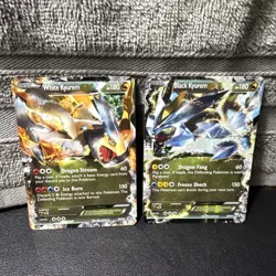 Black Kyurem EX BW62 + White Kyurem EX BW63 Pokemon Promo Cards – LP Bundle - Image 1