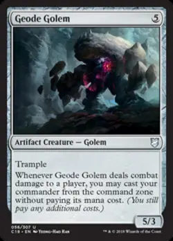 Geode Golem - Light Play MTG Commander 2018 - Image 1