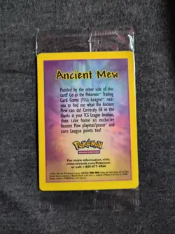 Pokemon Ancient Mew Sealed Promo Pack Wizards of the Coast 2000 Trading Card - Image 1