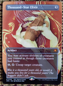 MTG Thousand-Year Elixir Borderless – NM Lorwyn Eclipsed Special Guest SPG #0148 - Image 1