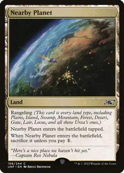 MTG Nearby Planet ** Unfinity ** English (NM) - Image 1