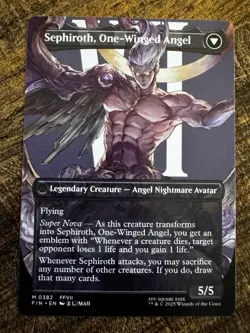 MTG Final Fantasy English Sephiroth, Fabled Soldier Borderless 0382 Non-Foil - Image 2