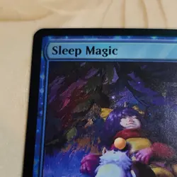 Magic: The Gathering Sleep Magic 0074 FFIX Foil Uncommon Blue Enchantment Aura - Image 3