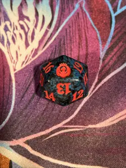 MTG Magic: the Gathering: Izzet Theme Spindown D20 Life Counter - Image 1