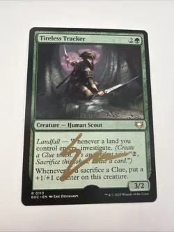 MTG Tireless Tracker (EOC) #110 SIGNED Artist Proof Eric Deschamps NM/M - Image 1