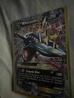 M Sharpedo ex XY200 - Pokemon XY Black Star Promos - Holo Promo (NM) - Image 2
