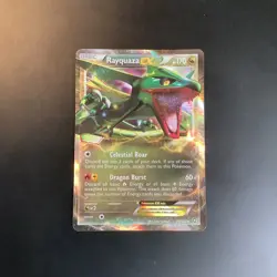 Rayquaza EX ULTRA RARE 85/124 BW Dragons Exalted Pokemon card TCG NM HOLO 2 - Image 1
