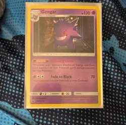 Pokemon Gengar SM-Crimson Invasion Holo Rare 38/111 Stage 2 Psychic 130 HP - Image 1
