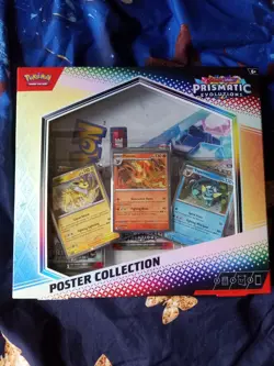 POKEMON TCG PRISMATIC EVOLUTION POSTER COLLECTION NEW FACTORY SEALED 1 BOX - Image 1