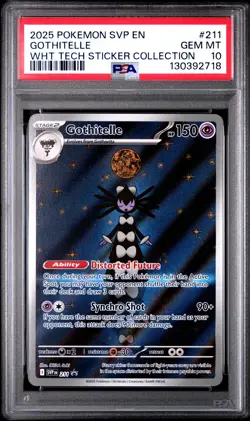 2025 POKEMON SVP EN-SV BLACK STAR PROMO #211 GOTHITELLE PSA 10 - Image 1