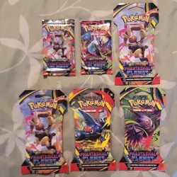 Pokemon Phantasmal Flames Booster Pack Lot (Full Art Set/x6) - Image 1
