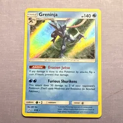 LP Greninja 9/18 Holo Rare Ultra Detective Pikachu Pokemon 2019 - Image 1