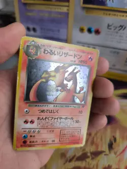 Pokemon Karte Card DARK Charizard Glurak Team Rocket Gang Holo japanese Good- - Image 2