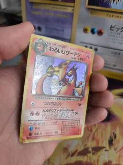 Pokemon Karte Card DARK Charizard Glurak Team Rocket Gang Holo japanese Good- - Image 3