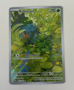 Bulbasaur Illustration Rare 166/165 SV Pokemon 151 2023 English Pack Fresh NM US - Image 1