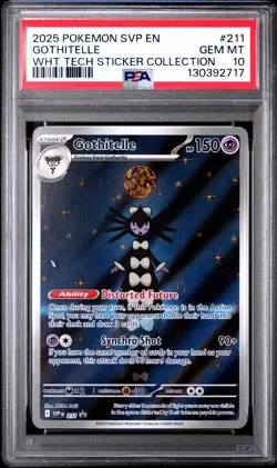 2025 POKEMON SVP EN-SV BLACK STAR PROMO #211 GOTHITELLE PSA 10 - Image 1