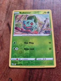 Pokemon Bulbasaur Pokemon Go 001/078 Reverse Holo Common - Image 1