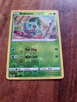 Pokemon Bulbasaur Pokemon Go 001/078 Reverse Holo Common - Image 1
